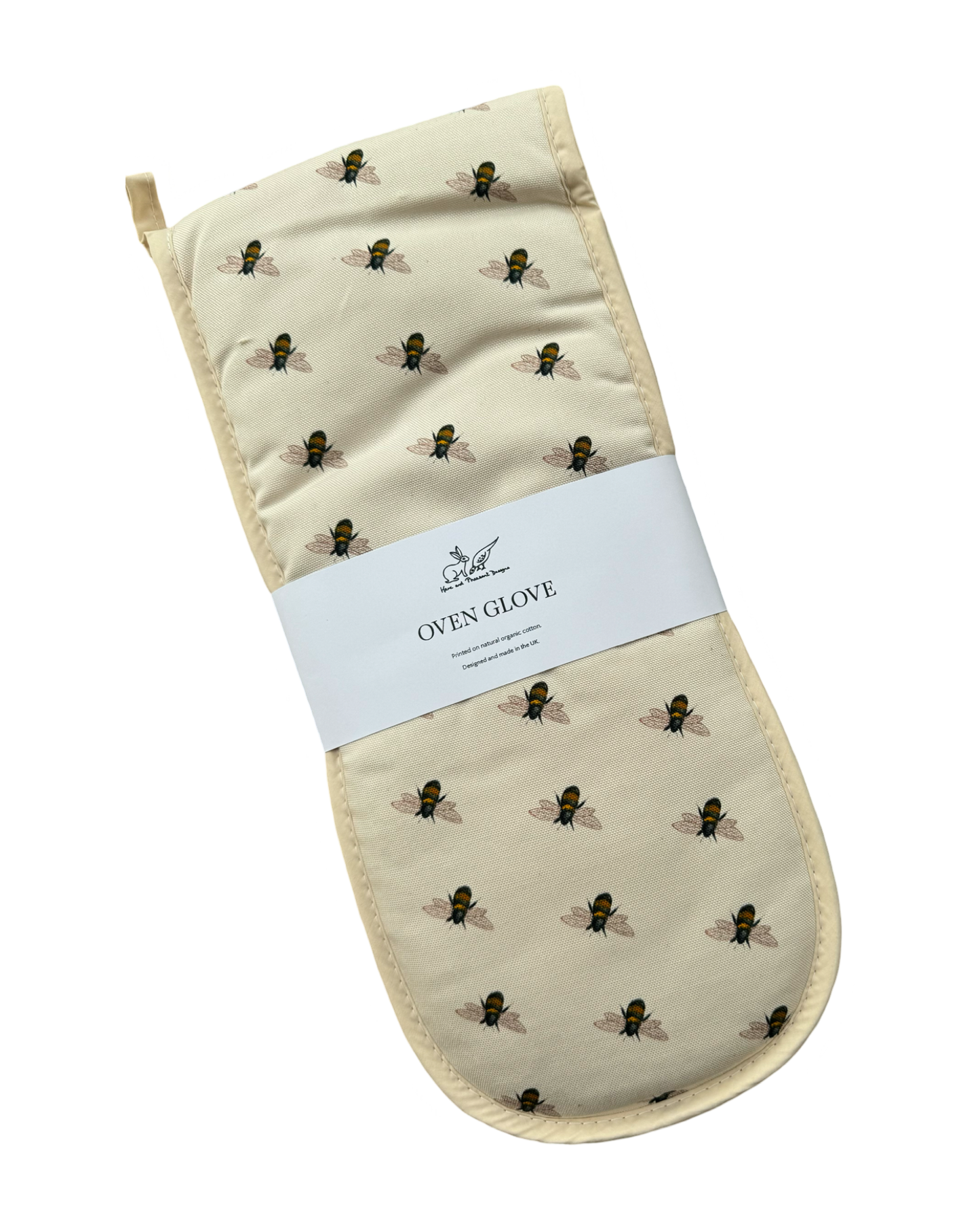 Beautiful Bees Double Oven Glove