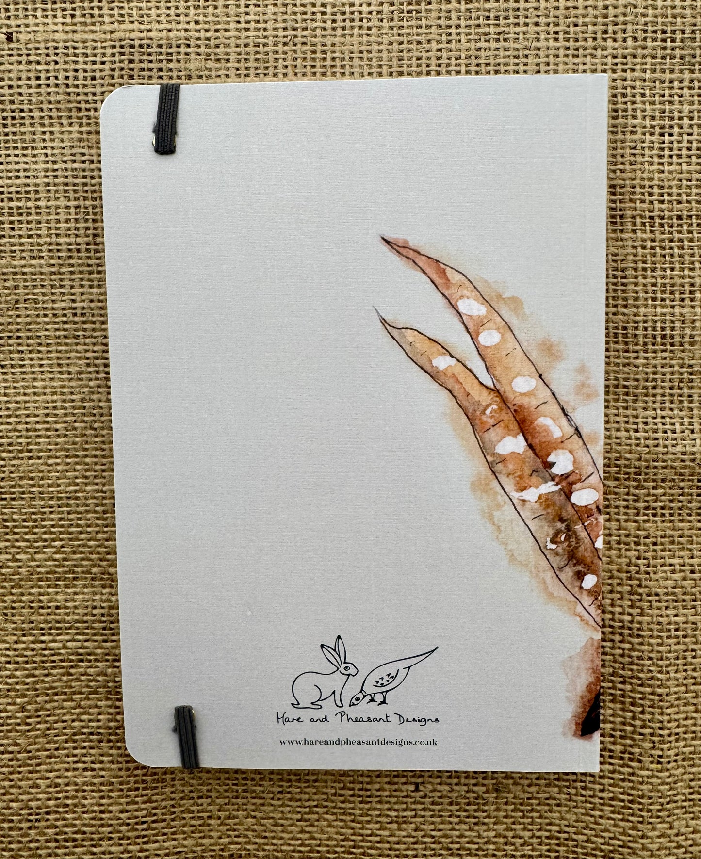 A5 Notebook, Pheasant Design, Lined Paper