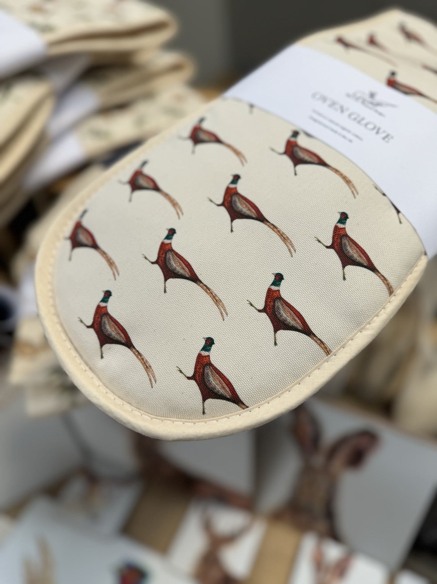 Running Pheasant Double Oven Glove