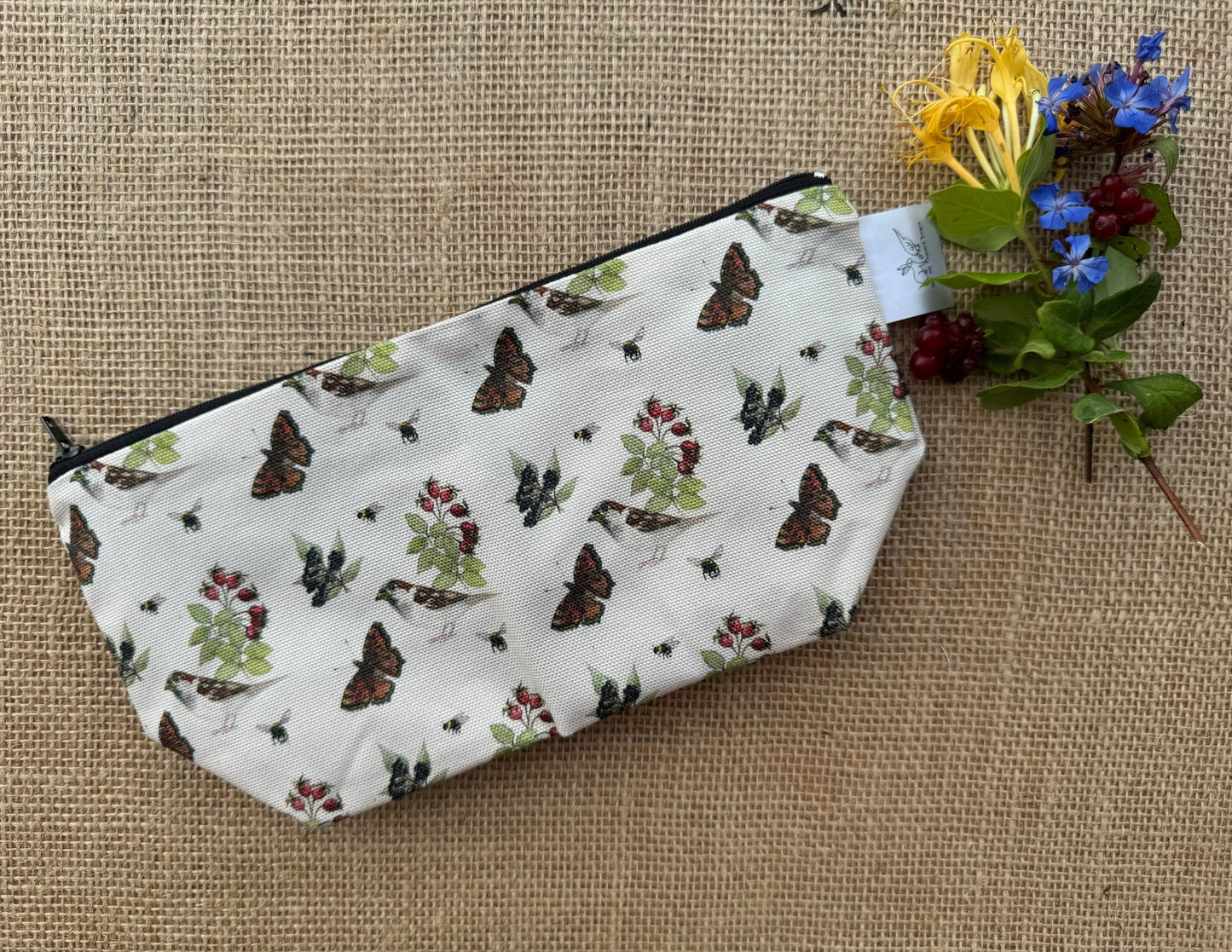 Autumn Hedgerow Cosmetic/Toiletries Bag - Hare and Pheasant Designs
