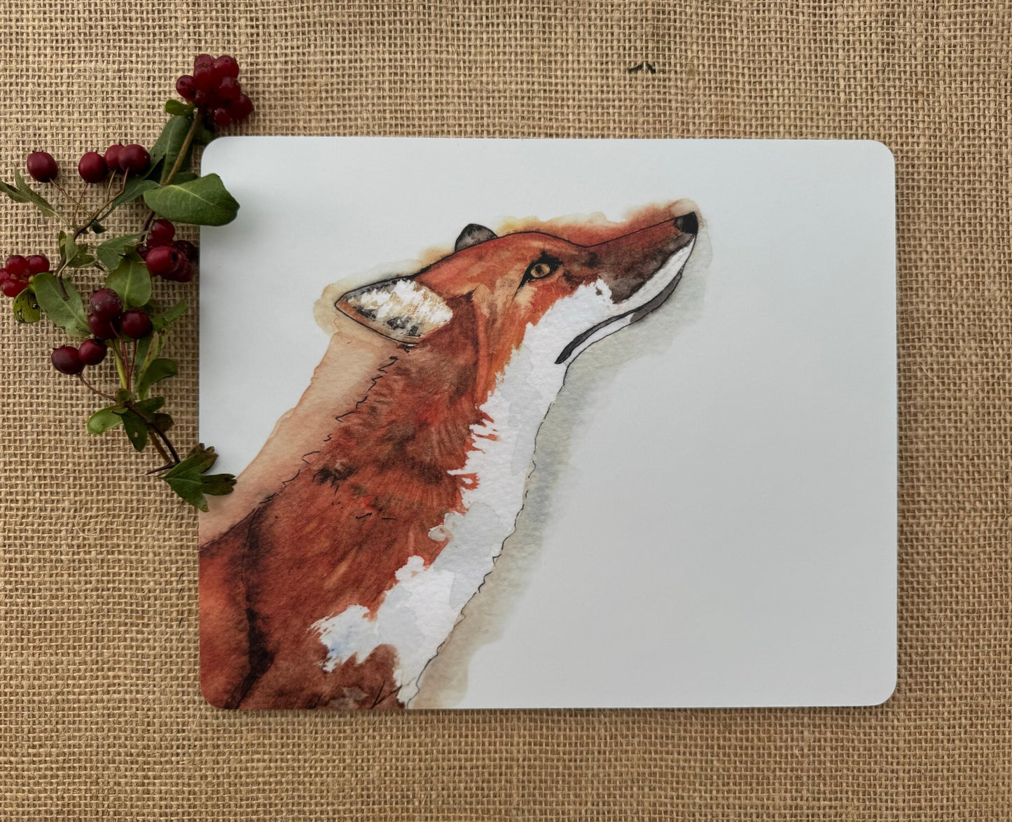 Fox Placemat - Hare and Pheasant Designs