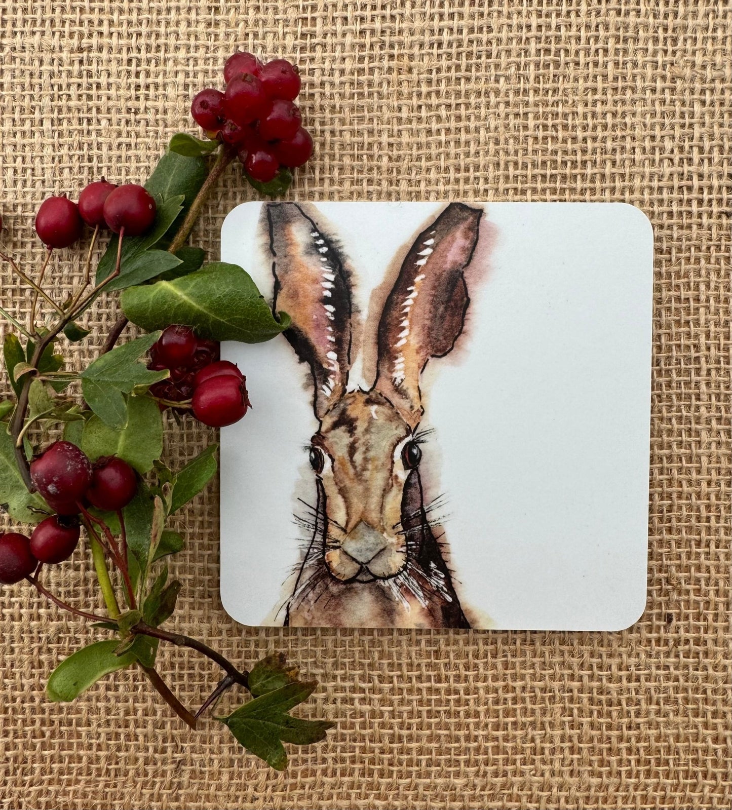 Hare Coaster - Hare and Pheasant Designs