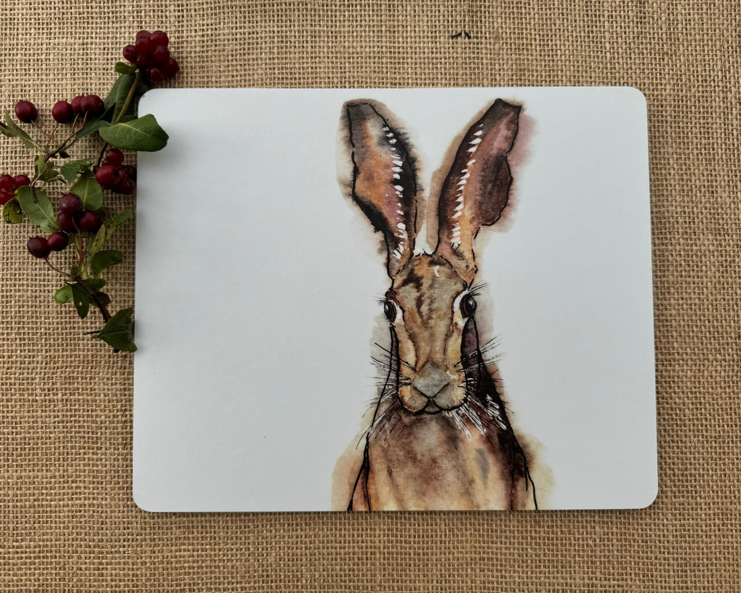 Hare Placemat - Hare and Pheasant Designs